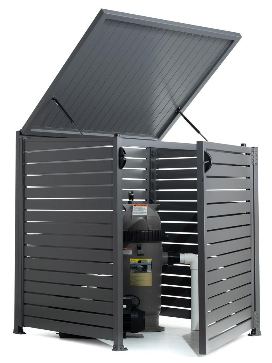 Pool Pump Sheds By SlatMe filter-pump-enclosures-pool-blanket-boxes-diy-pool-pool-pump-pool