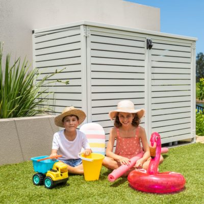 What do you do with your pool toys in winter? A pool pump cover can double as a storage space that's perfect for stashing your pool gear over the colder months. Order yours online today!