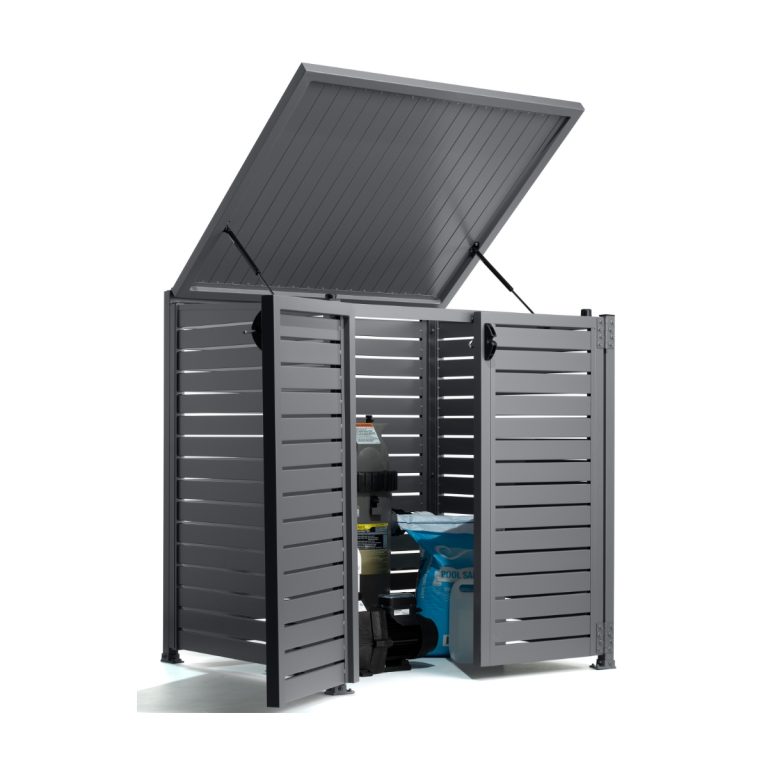 Pool Filter Covers SlatMe Australian Made Aluminium Slat Pump Covers